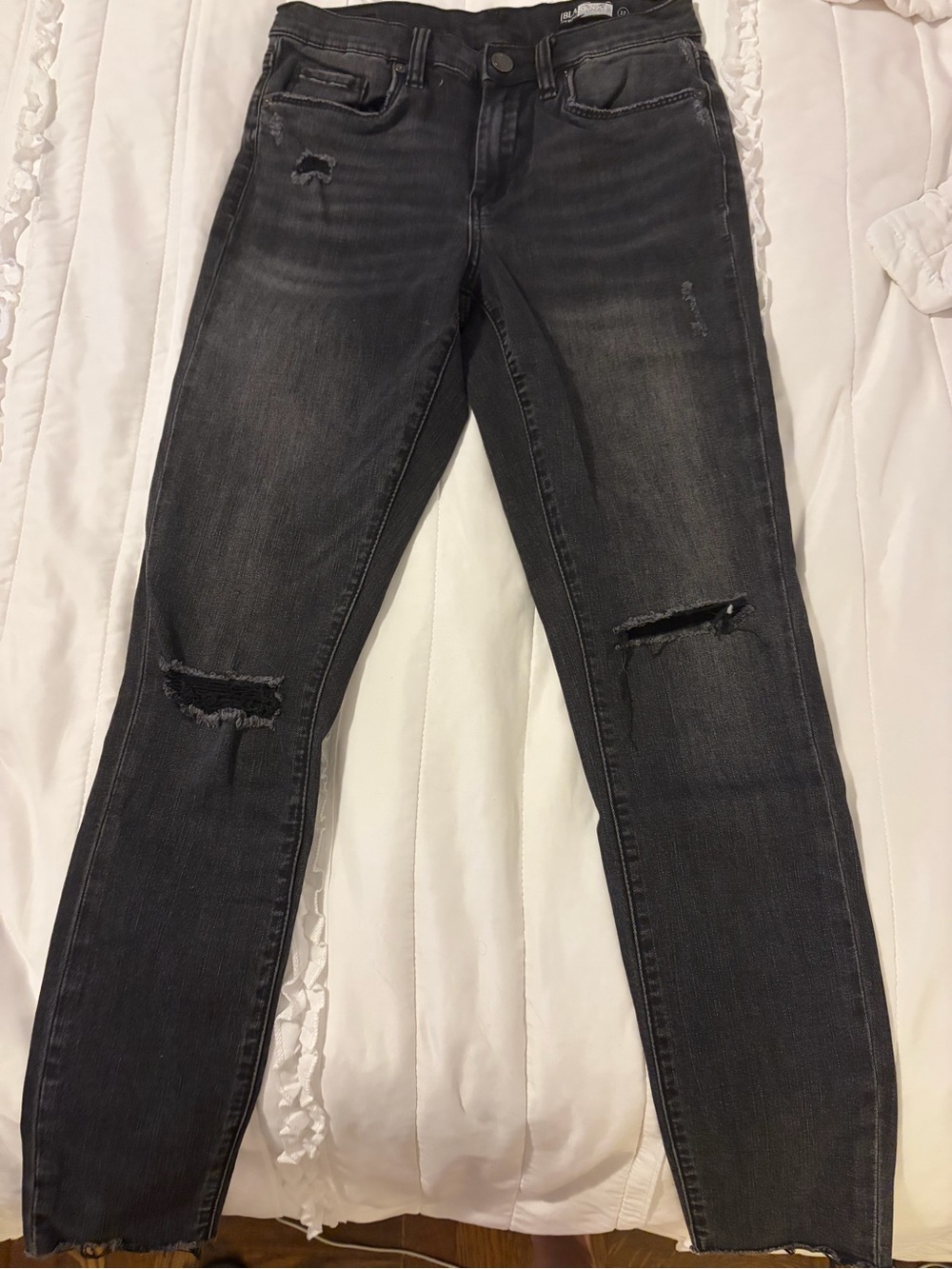 Blank NYC Washed Black Ripped Skinny Jeans
